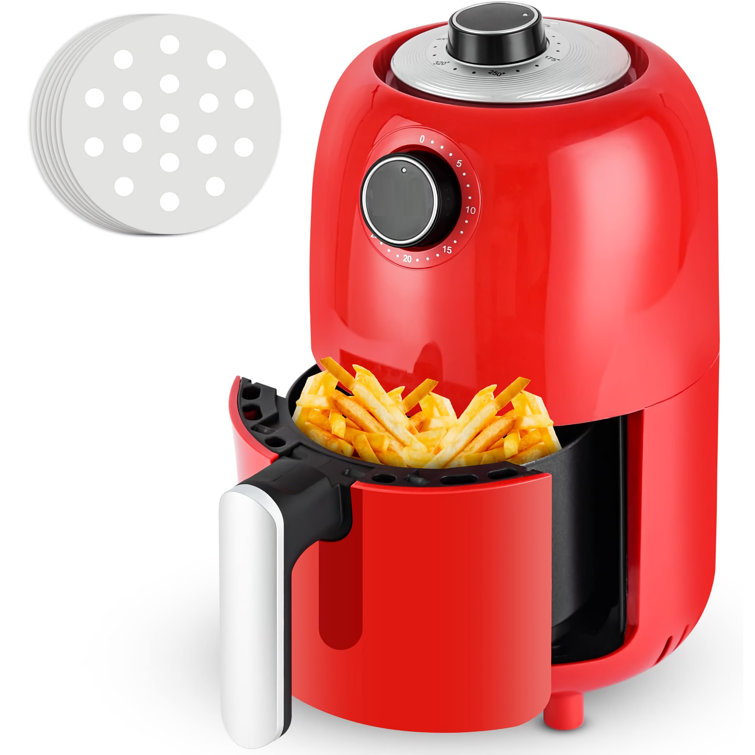 Intexca Iruntek 1.2l Mini Air Fryer, Compact Air Fryer With Dual Knob